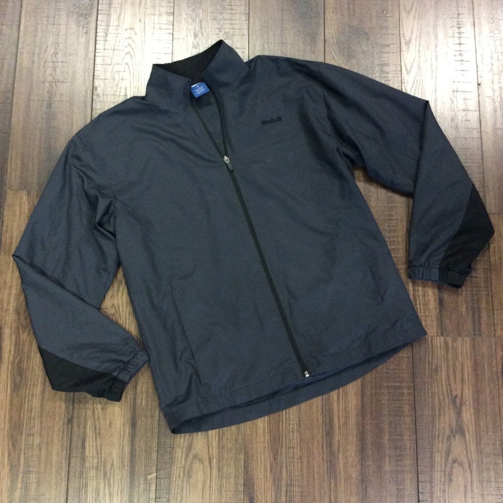 Gray Reebok Windbreaker